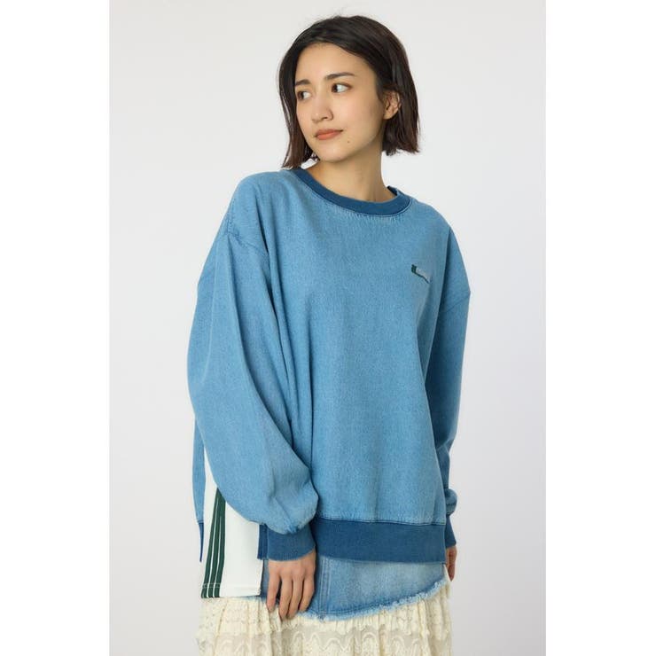 ラインドッキングデニムトップス | RODEO CROWNS WIDE BOWL | 詳細画像3 