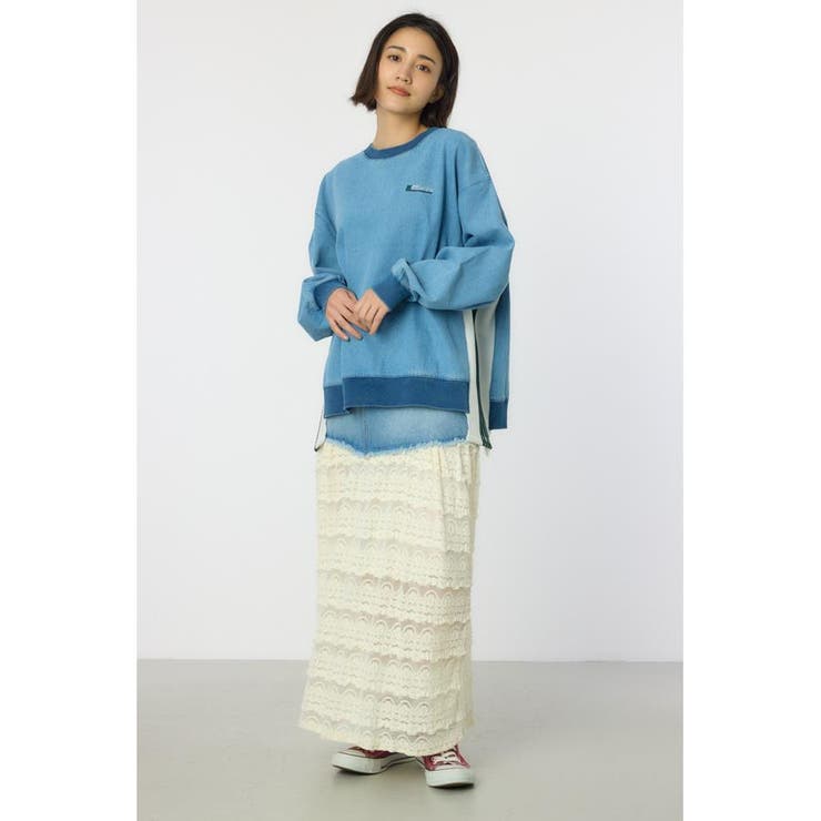 ラインドッキングデニムトップス | RODEO CROWNS WIDE BOWL | 詳細画像5 