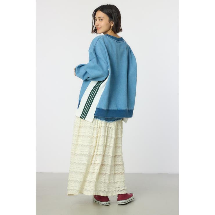 ラインドッキングデニムトップス | RODEO CROWNS WIDE BOWL | 詳細画像6 