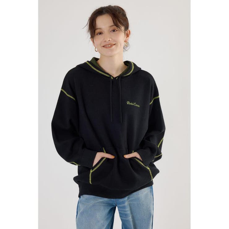 スウェットライクジャガードロゴフーディー | RODEO CROWNS WIDE BOWL | 詳細画像7 