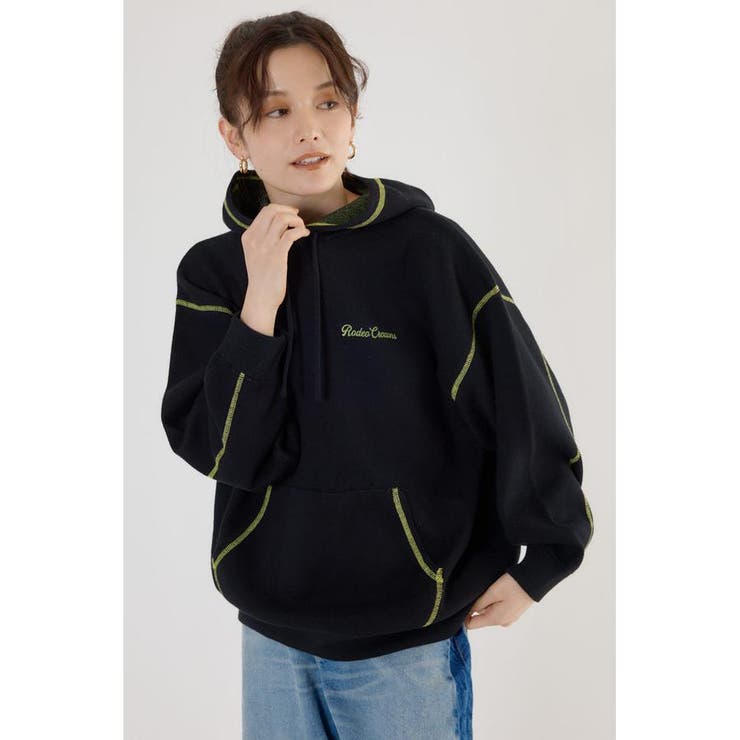 スウェットライクジャガードロゴフーディー | RODEO CROWNS WIDE BOWL | 詳細画像8 