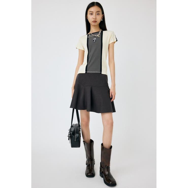 D/GRY3 | TARTAN ASSYMMETRY ミニスカート | MOUSSY OUTLET