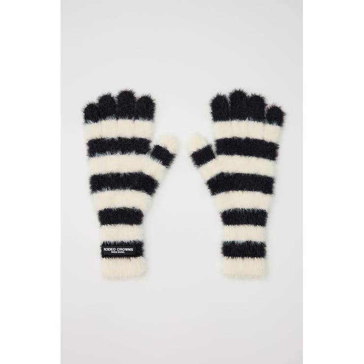 柄BLK5 | シャギーニットグローブ | RODEO CROWNS WIDE BOWL