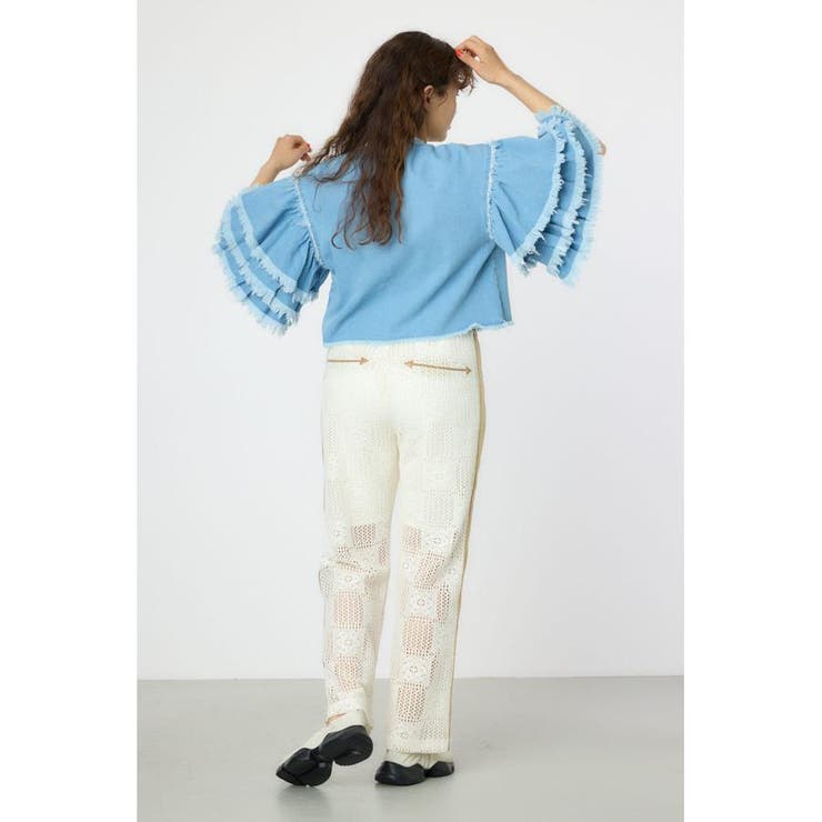 アームフリルデニムトップス | RODEO CROWNS WIDE BOWL | 詳細画像14 