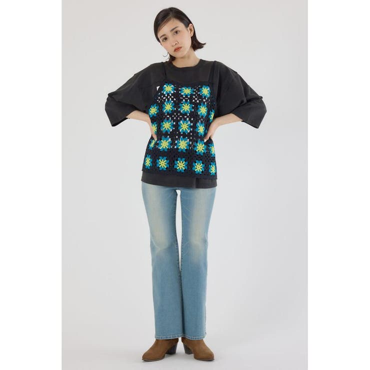 FLOWERクロシェキャミソール | RODEO CROWNS WIDE BOWL | 詳細画像12 