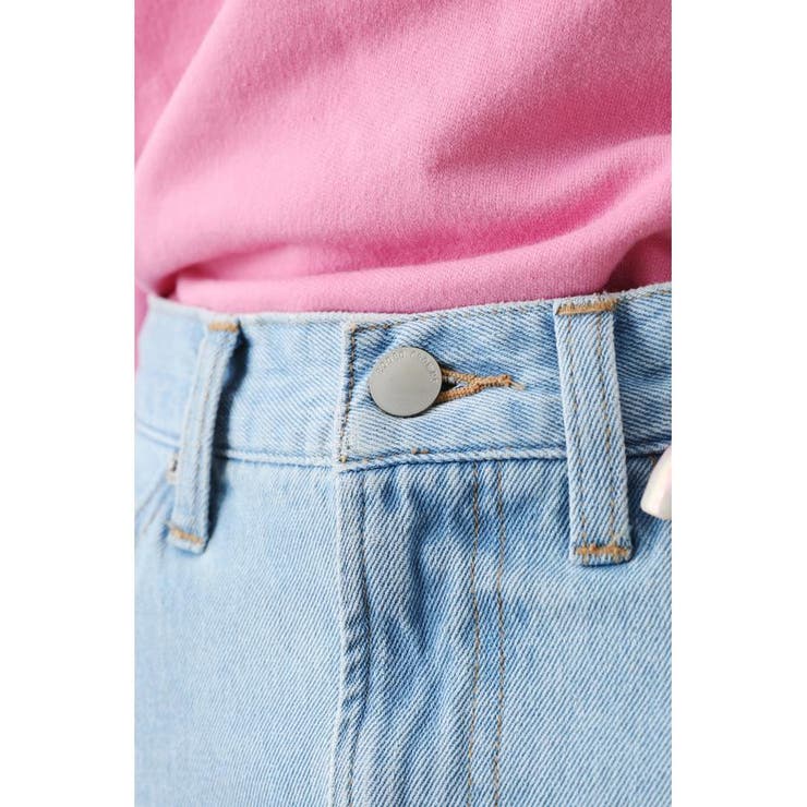 Coloured denim cheap mini skirt