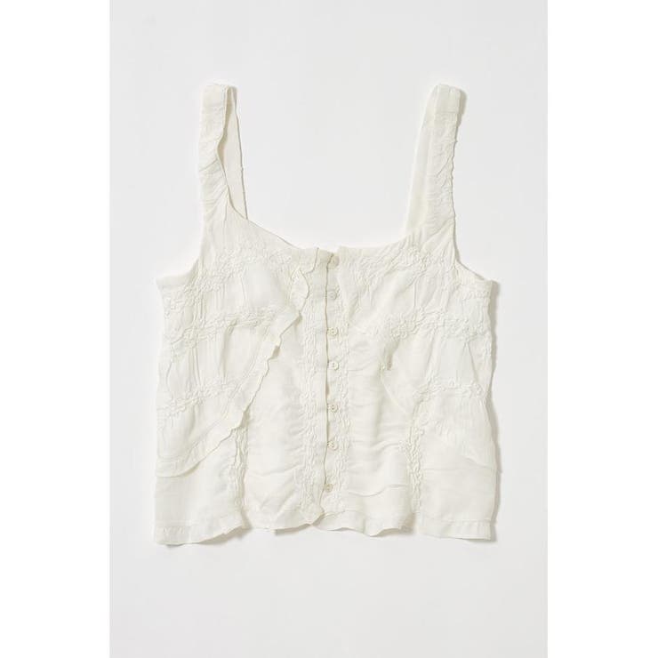 BUTTON UP SMOCKING キャミ | MOUSSY OUTLET | 詳細画像1 