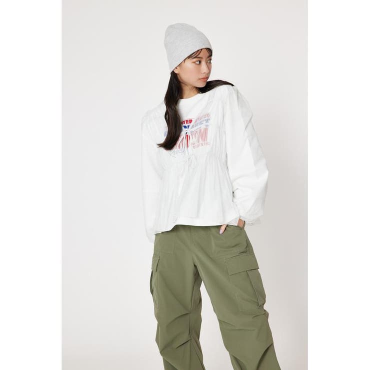 O/WHT1 | チュール2WAYトップス | RODEO CROWNS WIDE BOWL