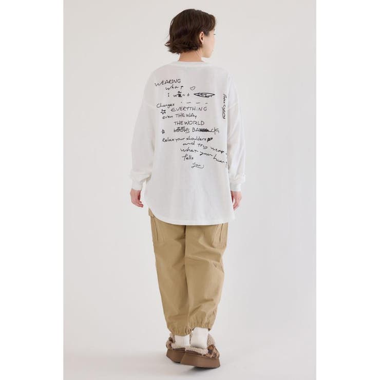 梨地VネックロングスリーブTシャツ | RODEO CROWNS WIDE BOWL | 詳細画像5 