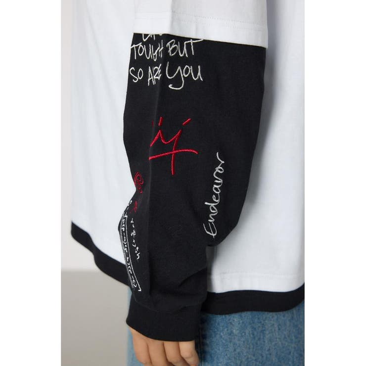 フェイクレイヤードロングスリーブTシャツ[品番：BJLW0029864]｜RODEO