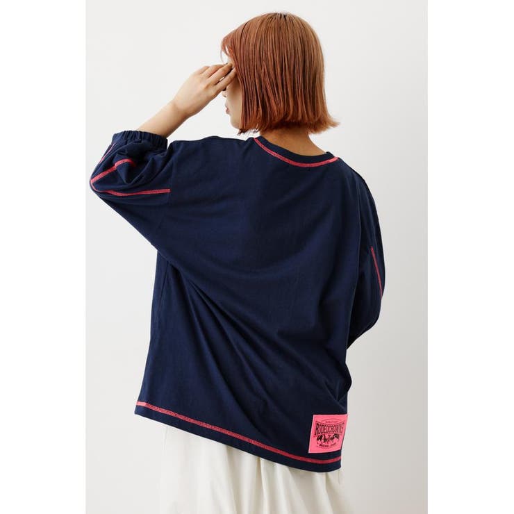 NVY | （WEB限定）ネオンステッチTEE | RODEO CROWNS WIDE BOWL