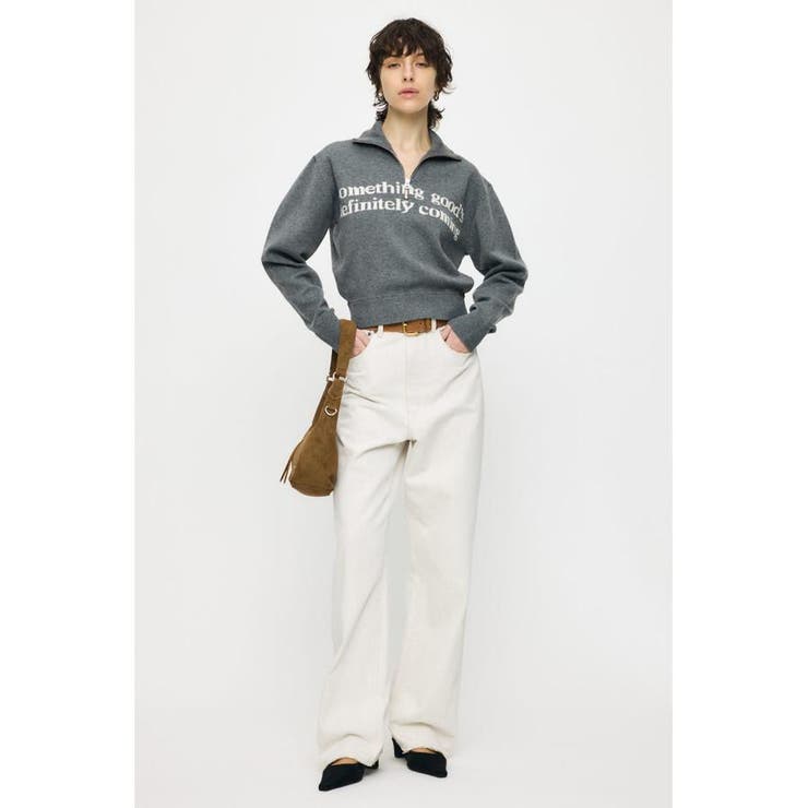 LETTERED HALF ZIPセーター | MOUSSY OUTLET | 詳細画像9 