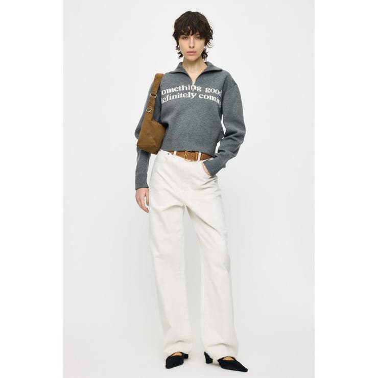 LETTERED HALF ZIPセーター | MOUSSY OUTLET | 詳細画像10 