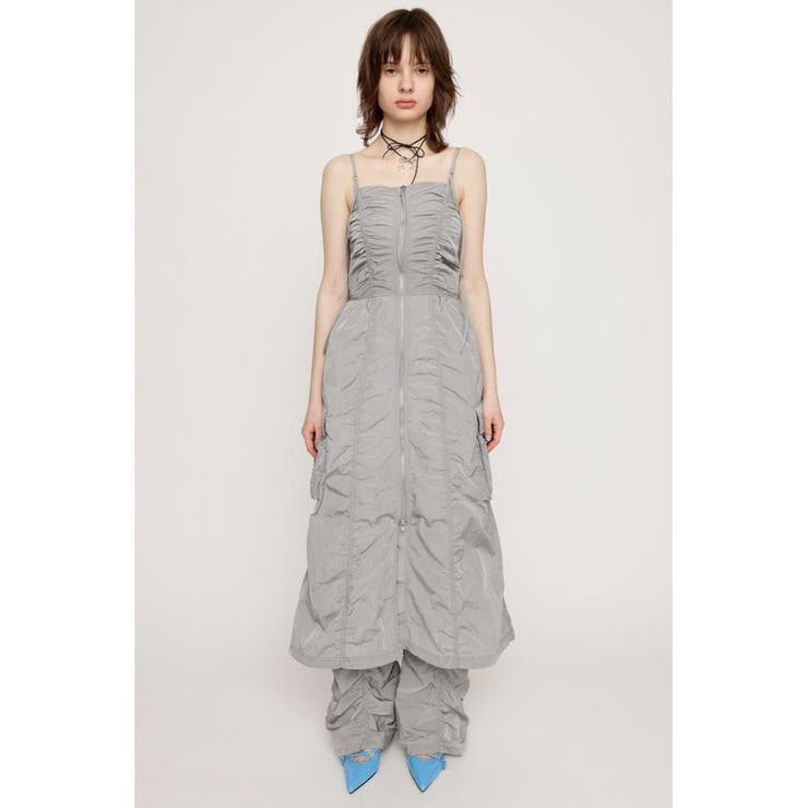 SLV | FRONT ZIP GATHER CAMI ワンピース | SLY OUTLET