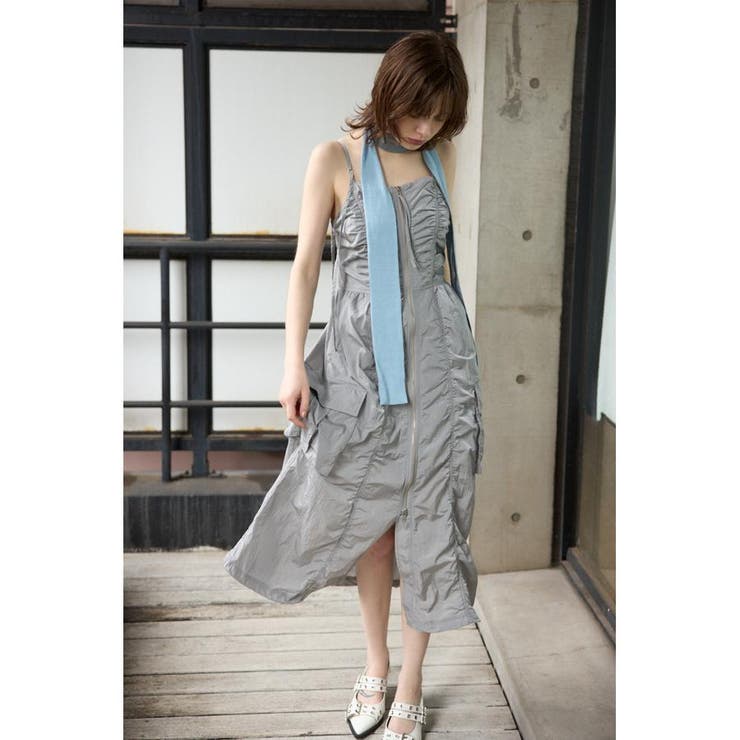 FRONT ZIP GATHER CAMI ワンピース | SLY OUTLET | 詳細画像19 