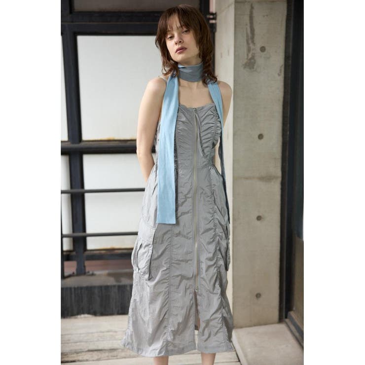 FRONT ZIP GATHER CAMI ワンピース | SLY OUTLET | 詳細画像21 