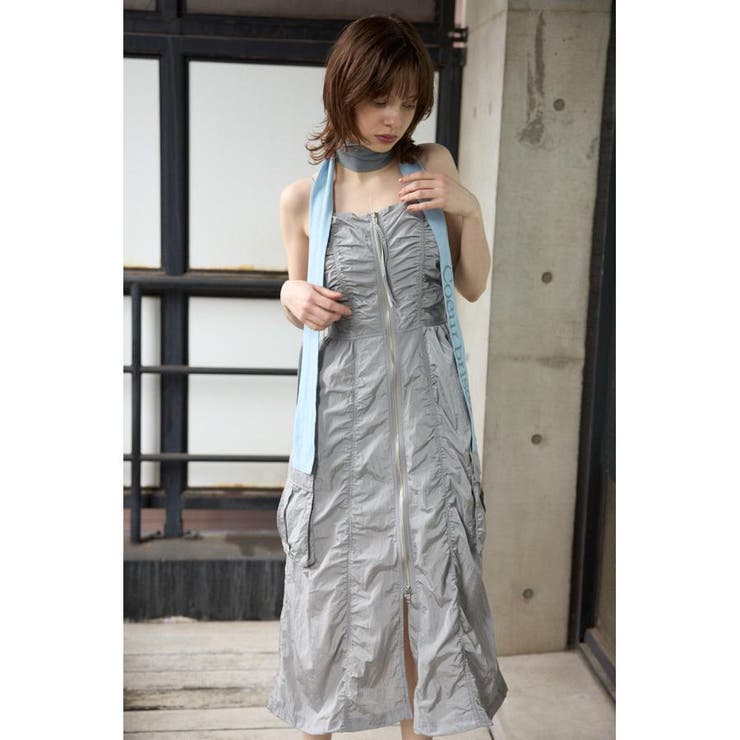 FRONT ZIP GATHER CAMI ワンピース | SLY OUTLET | 詳細画像22 