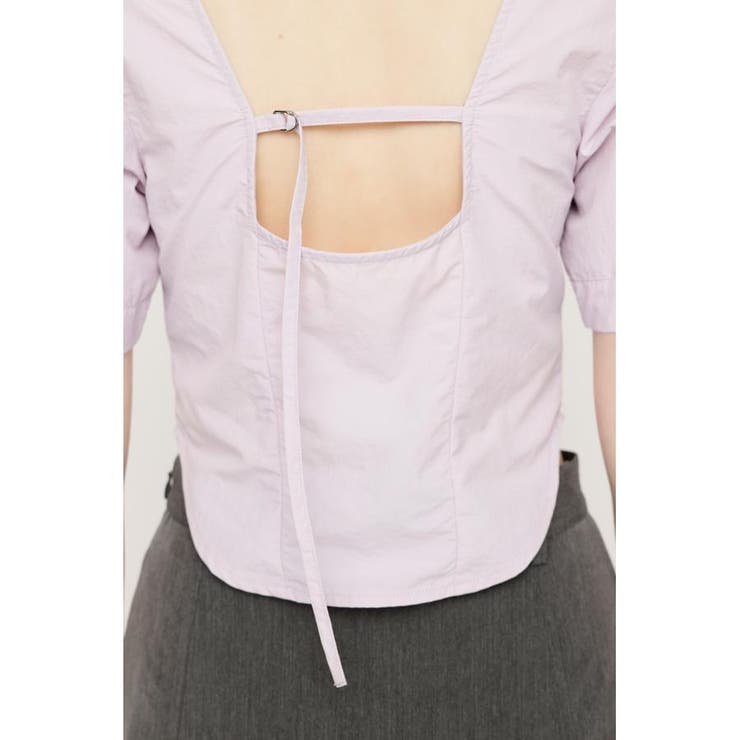 FRONT ZIP BACK OPEN ブラウス | SLY OUTLET | 詳細画像16 