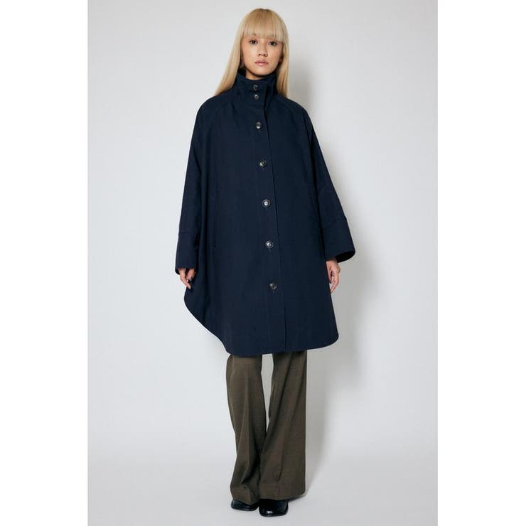 美品　Malvoisie　マルヴォワジー　フーテッド　ポンチョコート　ネイビー MILITARY PONCHO コート[品番：BJLW0024045]｜MOUSSY OUTLET（マウジー