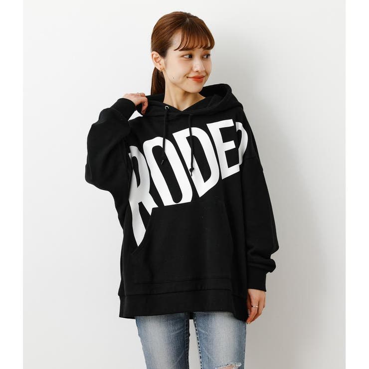 BLK | LOUD LOGOビッグフーディー | RODEO CROWNS WIDE BOWL