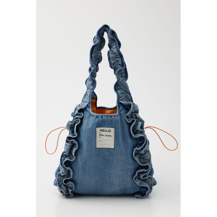 BLU | デニムフリルギャザーバッグ | RODEO CROWNS WIDE BOWL