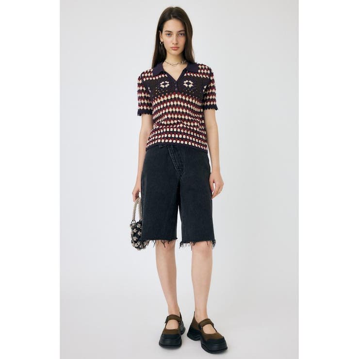 ADORABLE PATTERN ニットポロ | MOUSSY OUTLET | 詳細画像8 