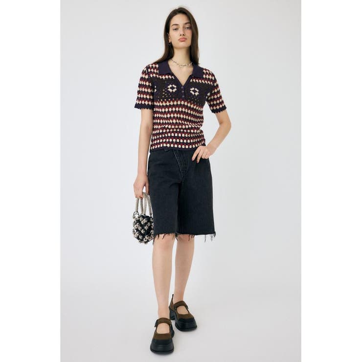 ADORABLE PATTERN ニットポロ | MOUSSY OUTLET | 詳細画像9 