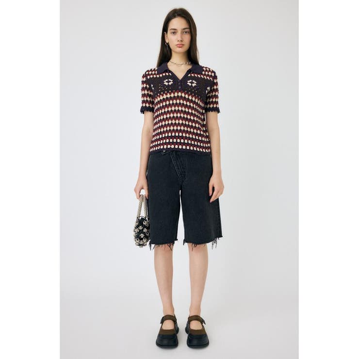 ADORABLE PATTERN ニットポロ | MOUSSY OUTLET | 詳細画像10 