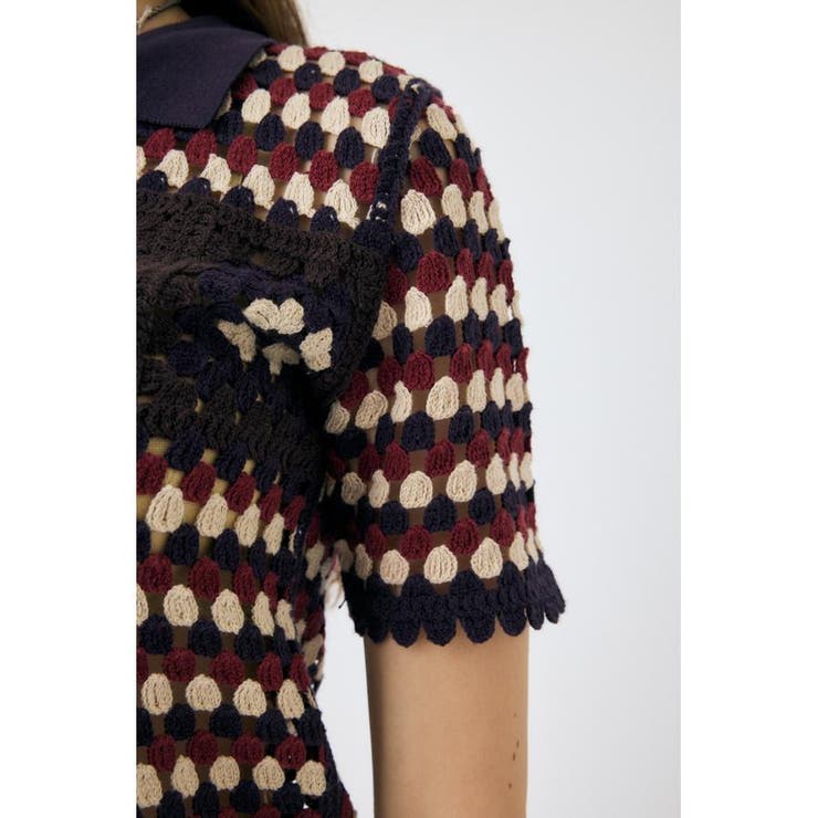 ADORABLE PATTERN ニットポロ | MOUSSY OUTLET | 詳細画像16 
