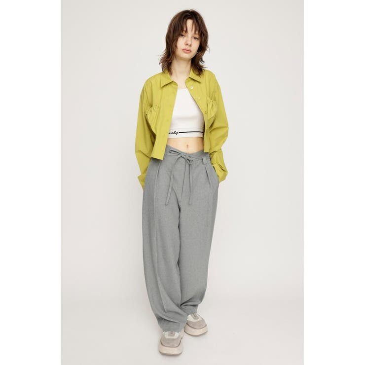 GATHER POCKET CROPPED シャツ | SLY OUTLET | 詳細画像1 