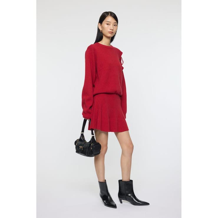 TIED RIBBON セーター & ミニスカート | MOUSSY OUTLET | 詳細画像4 
