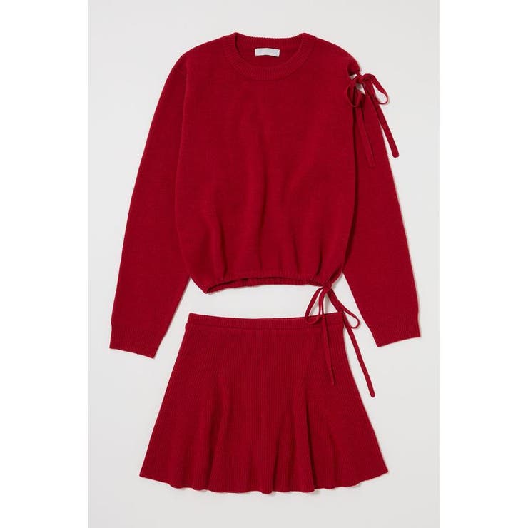 TIED RIBBON セーター & ミニスカート | MOUSSY OUTLET | 詳細画像14 
