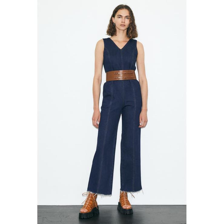 CUT OUT DENIM ジャンプスーツ[品番：BJLW0019937]｜MOUSSY OUTLET 
