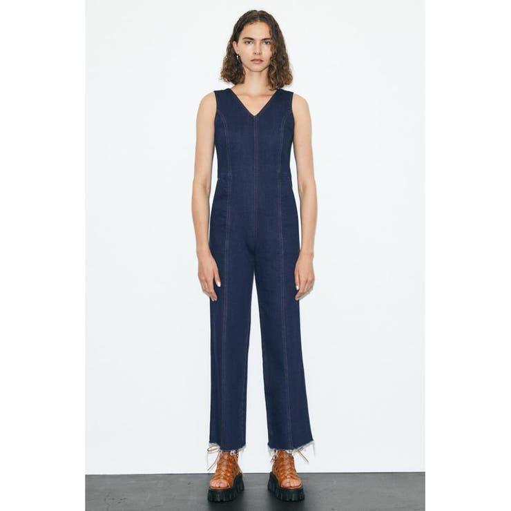 CUT OUT DENIM ジャンプスーツ[品番：BJLW0019937]｜MOUSSY OUTLET 
