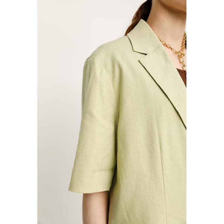 LINEN SHORT SLEEVE ジャケット | SLY OUTLET | 詳細画像14