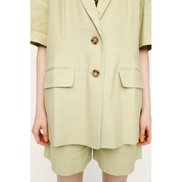 LINEN SHORT SLEEVE ジャケット | SLY OUTLET | 詳細画像15