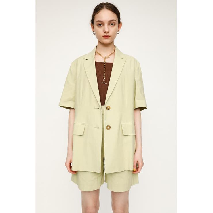 GRN | LINEN SHORT SLEEVE ジャケット | SLY OUTLET