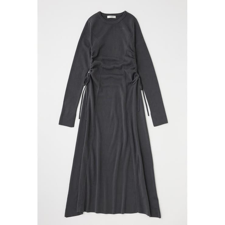 GRY | WAIST RIBBON モックネックドレス | MOUSSY OUTLET