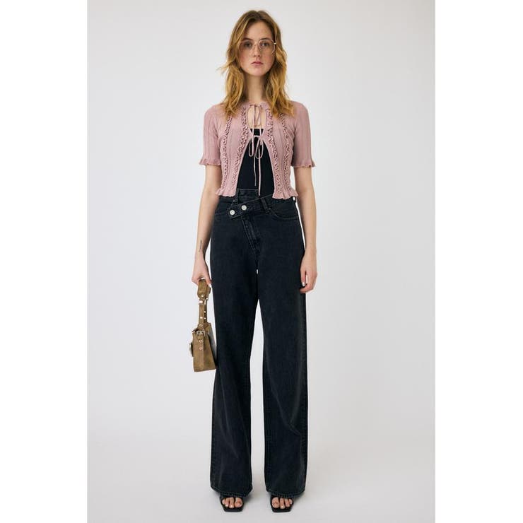FRILL STRIPED カーディガン | MOUSSY OUTLET | 詳細画像3 