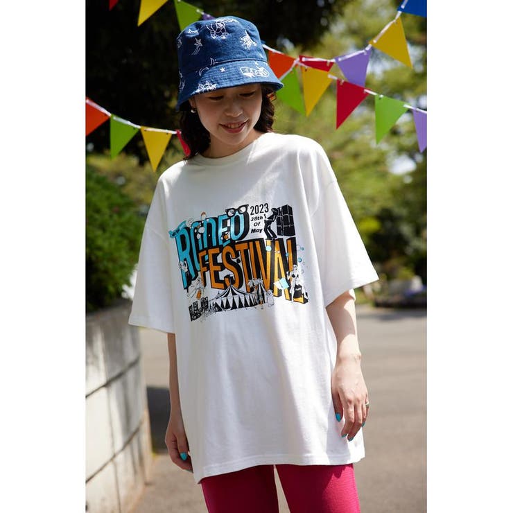 RODEO Fes Tシャツ[品番：BJLW0025777]｜RODEO CROWNS WIDE  BOWL（ロデオクラウンズワイドボウル）のレディースファッション通販｜SHOPLIST（ショップリスト）