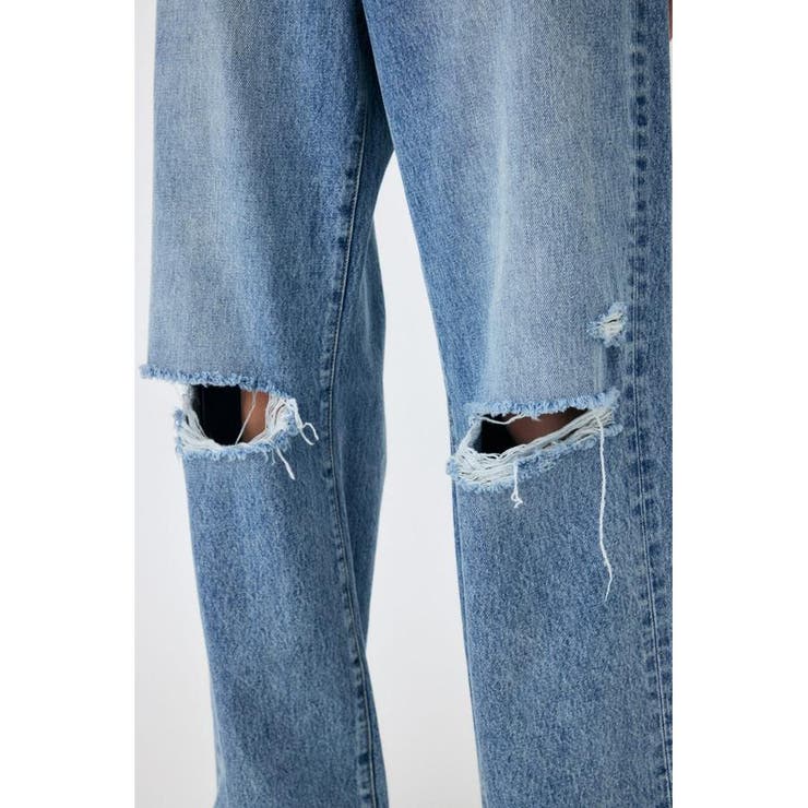 KNEE SLIT WIDE ストレート デニム | MOUSSY OUTLET | 詳細画像14 