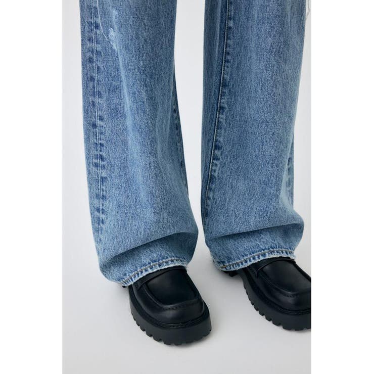 KNEE SLIT WIDE ストレート デニム | MOUSSY OUTLET | 詳細画像15 