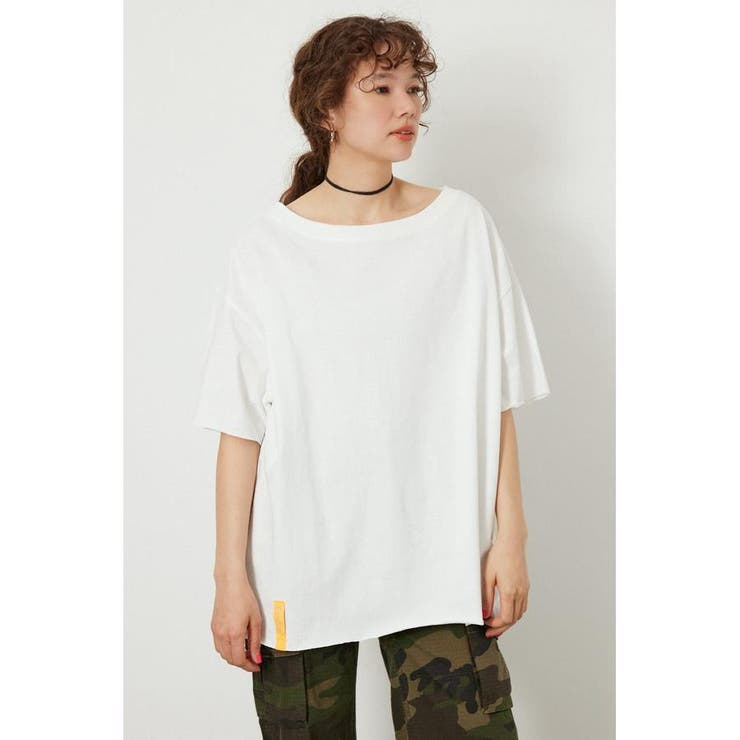O/WHT1 | ピグメントルーズオフショルTシャツ | RODEO CROWNS WIDE BOWL