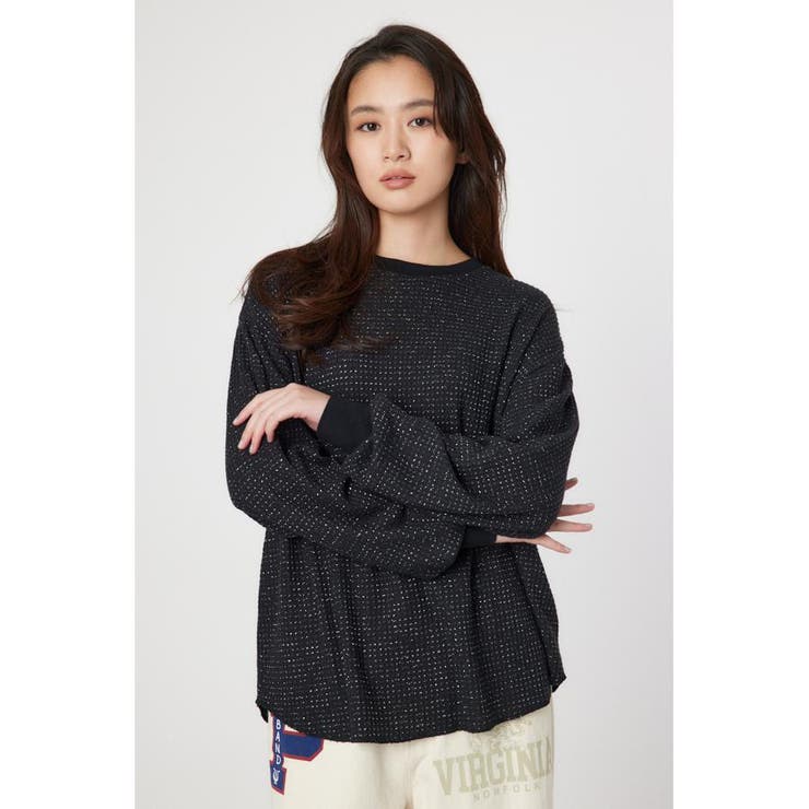 ラメワッフルトップス | RODEO CROWNS WIDE BOWL | 詳細画像6 