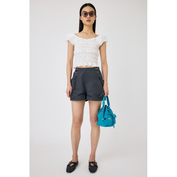 GRY | DRAWSTRING POCKET ショーツ | MOUSSY OUTLET