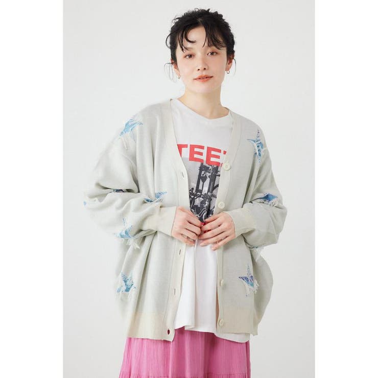 スター柄ニットカーディガン | RODEO CROWNS WIDE BOWL | 詳細画像3 