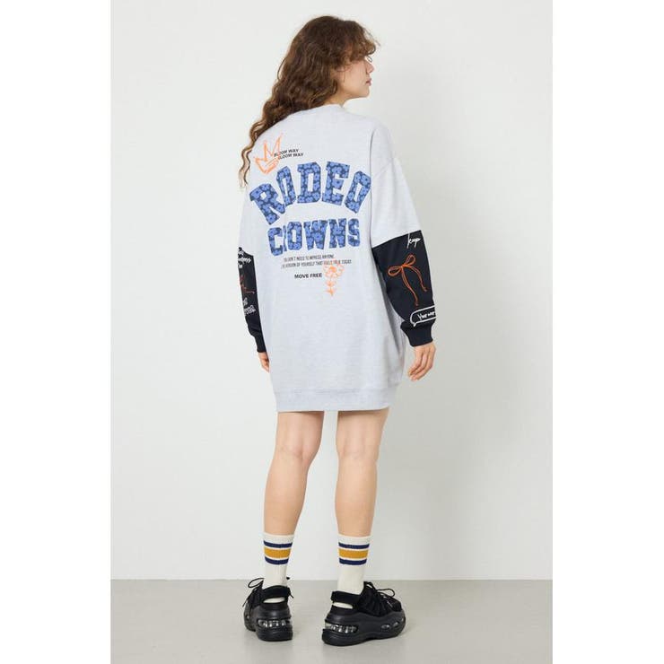 フェイクレイヤードフラワーロゴワンピース | RODEO CROWNS WIDE BOWL | 詳細画像17 
