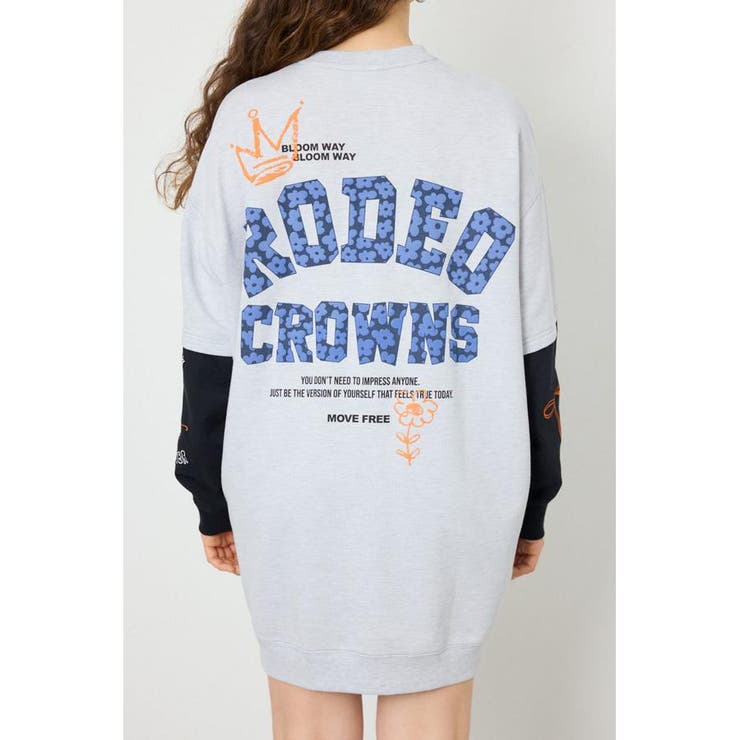 フェイクレイヤードフラワーロゴワンピース | RODEO CROWNS WIDE BOWL | 詳細画像20 