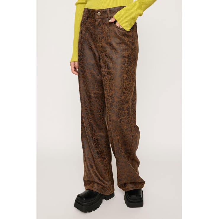 L／W CRACK F／LEATHER パンツ | SLY OUTLET | 詳細画像8 