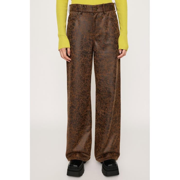 L／W CRACK F／LEATHER パンツ | SLY OUTLET | 詳細画像9 